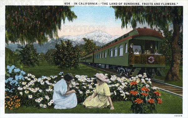 'In California, The Land of Sunshine, Fruits and Flowers', 1924. Artist: Unknown