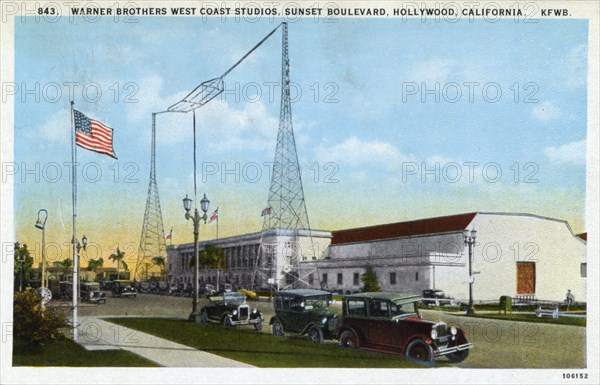 Warner Brothers West Coast Studios, Hollywood, Los Angeles, California, USA, 1925. Artist: Unknown