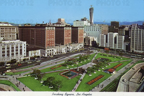 Pershing Square, Los Angeles, California, USA, 1970. Artist: Unknown