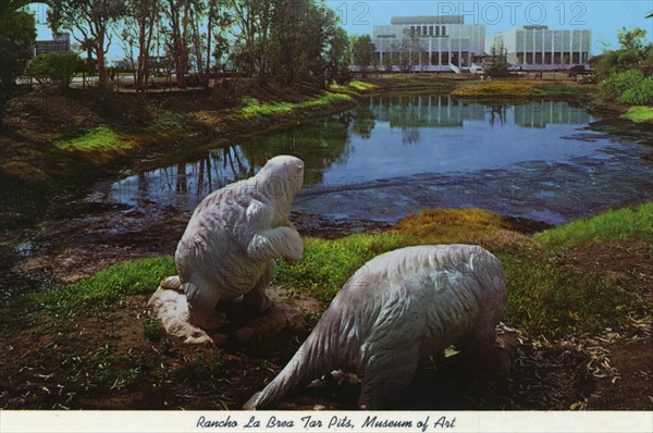 Rancho La Brea Tar Pits, Hancock Park, Los Angeles County Museum of Art. Artist: Unknown