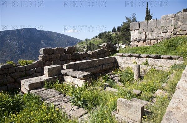 The Treasury of Sikyon, Delphi, Greece. Artist: Samuel Magal