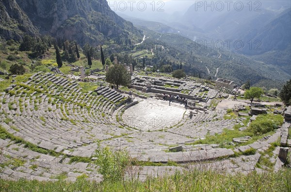 The theatre at Delphi, Greece. Artist: Samuel Magal