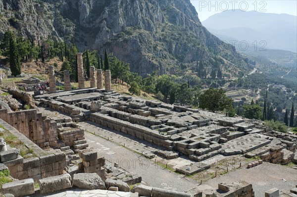 The Temple of Apollo, Delphi, Greece. Artist: Samuel Magal