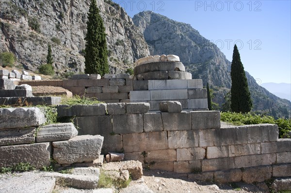 The Tripod of Palatae, Delphi, Greece. Artist: Samuel Magal