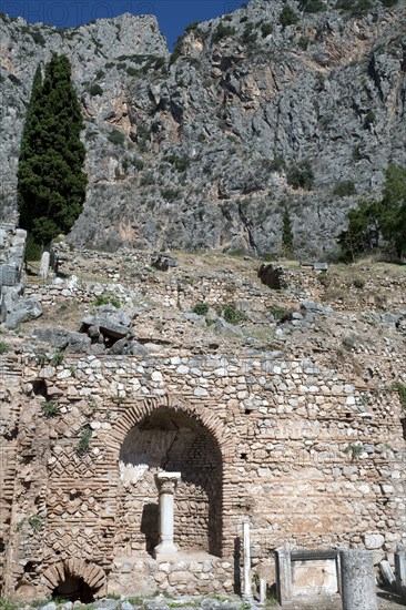 The Roman Agora in Delphi, Greece. Artist: Samuel Magal