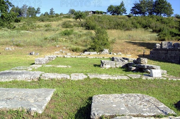 The Temple of Aphrodite at Dodona, Greece. Artist: Samuel Magal