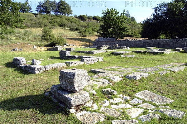 The Temple of Themis at Dodona, Greece. Artist: Samuel Magal