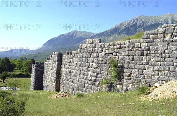 The walls of Dodona, Greece. Artist: Samuel Magal