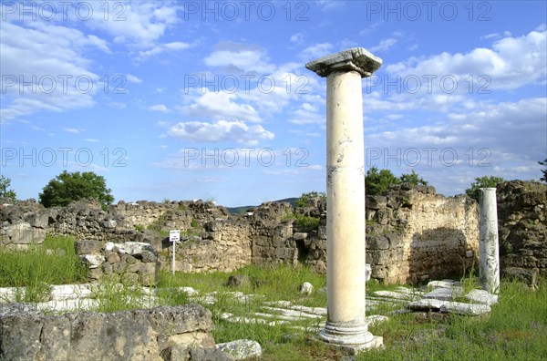 A portico in Edessa, Greece. Artist: Samuel Magal