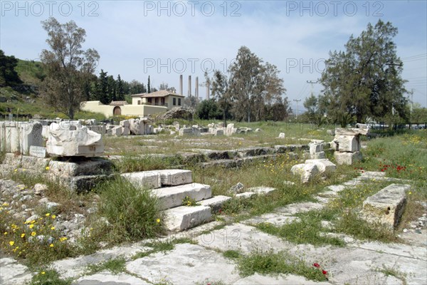 The Temple of Artemis Propylaea at Eleusis, Greece. Artist: Samuel Magal