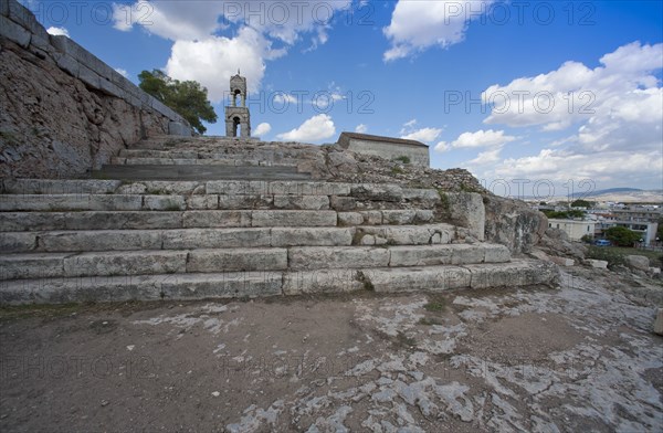 The acropolis at Eleusis, Greece. Artist: Samuel Magal