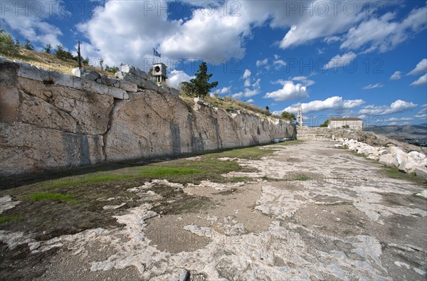 A terrace west of the Telesterion in Eleusis, Greece. Artist: Samuel Magal