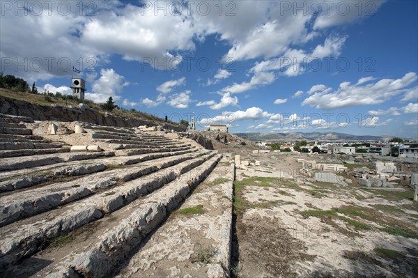 A stepped terrace in Eleusis, Greece. Artist: Samuel Magal