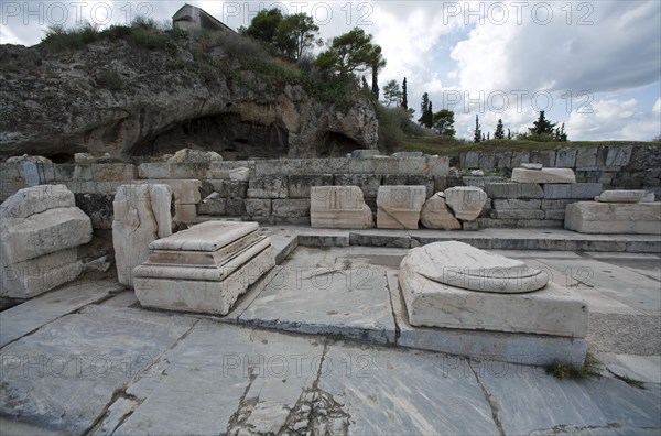 A Peisistratid enclosure in Eleusis, Greece. Artist: Samuel Magal