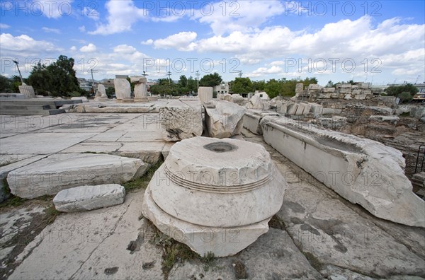 The Great Propylaea at Eleusis, Greece. Artist: Samuel Magal