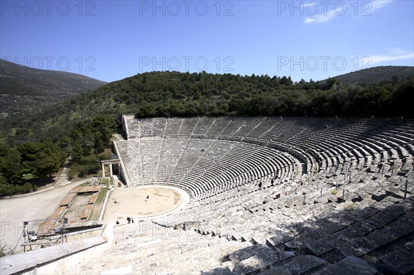 The Greek theatre at Epidauros, Greece. Artist: Samuel Magal