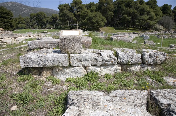 Building E at Epidauros, Greece. Artist: Samuel Magal