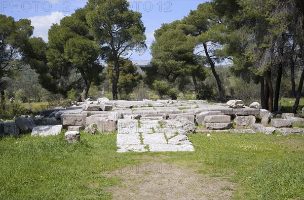 The North Propylon at Epidauros, Greece. Artist: Samuel Magal