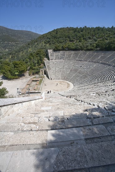 The Greek theatre at Epidauros, Greece. Artist: Samuel Magal