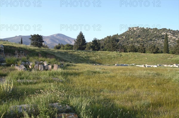 The theatre at Eretria, Greece. Artist: Samuel Magal