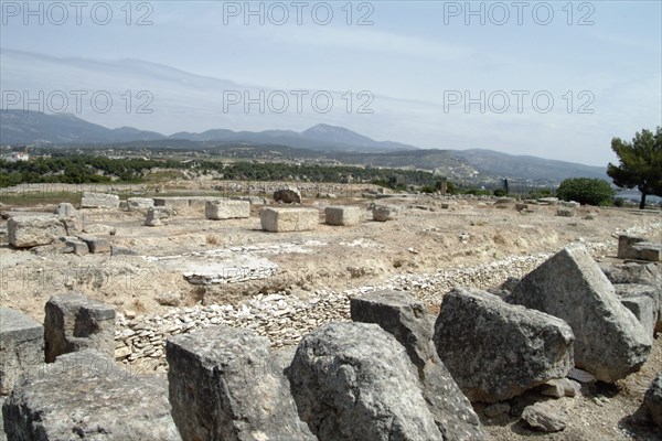 The Sanctuary of Poseidon at Isthmia, Greece. Artist: Samuel Magal