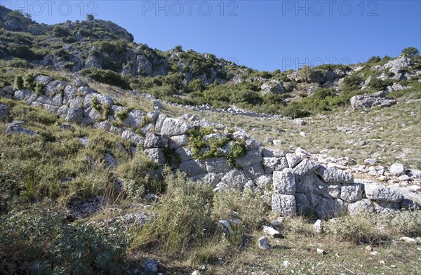 A theatre in Kassope, Greece. Artist: Samuel Magal