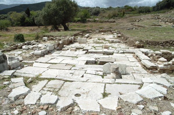 A basilica in Messene, Greece. Artist: Samuel Magal