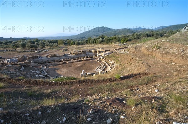 The theatre at Messene, Greece. Artist: Samuel Magal