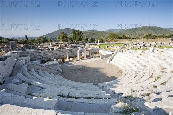 The odeon of the asclepeion at Messene, Greece. Artist: Samuel Magal