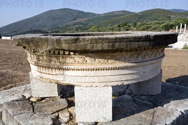 A monument in the stadium at Messene, Greece. Artist: Samuel Magal