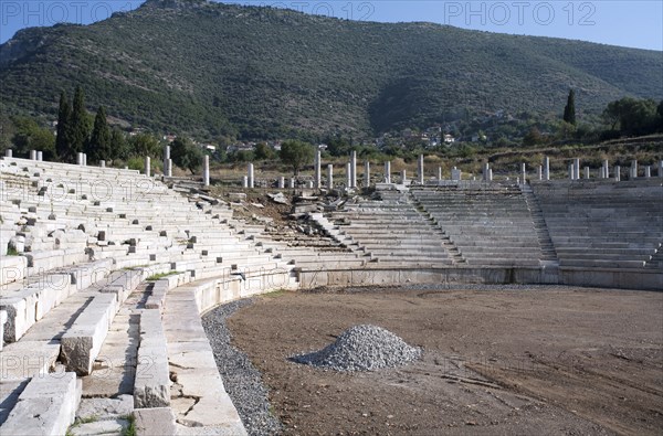 The stadium at Messene, Greece. Artist: Samuel Magal