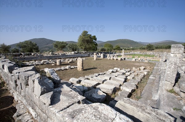 The asclepeion and the bouleuterion at Messene, Greece. Artist: Samuel Magal