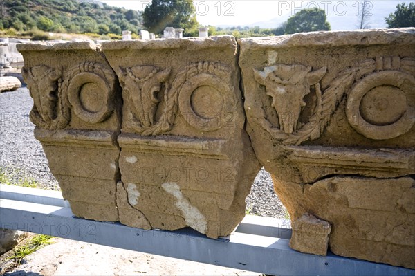 The Temple and Altar of Asklepios, Messene, Greece. Artist: Samuel Magal