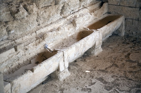 The public baths at Nemea, Greece. Artist: Samuel Magal