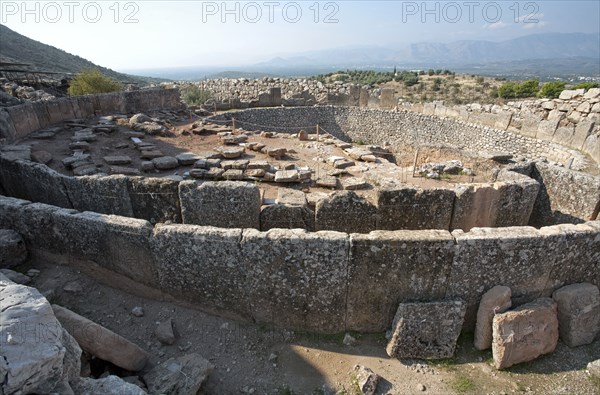 Grave Circle A, Mycenae, Greece. Artist: Samuel Magal