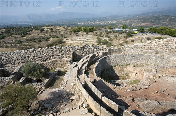 Grave Circle A, Mycenae, Greece. Artist: Samuel Magal