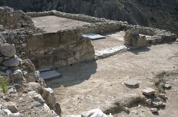 The Royal Palace at Mycenae, Greece. Artist: Samuel Magal