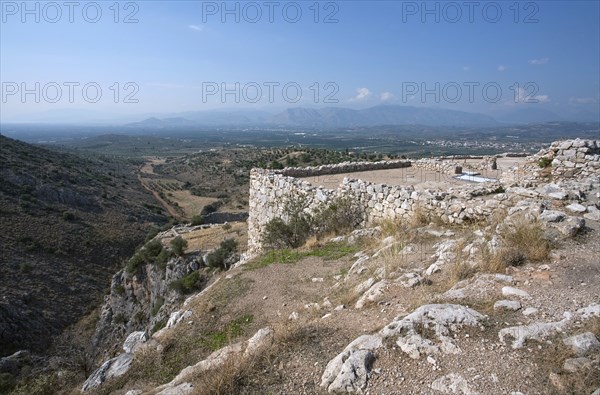 The walls of Mycenae, Greece. Artist: Samuel Magal