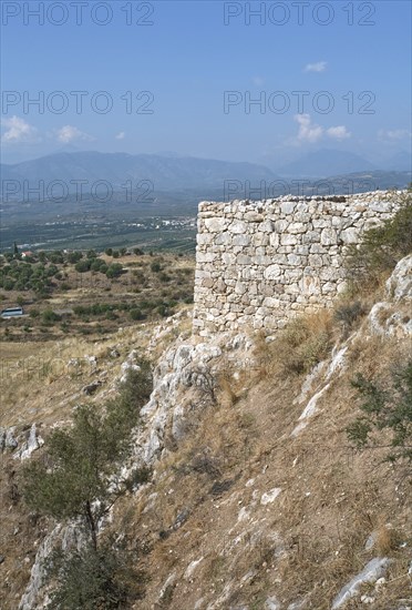 The walls of Mycenae, Greece. Artist: Samuel Magal