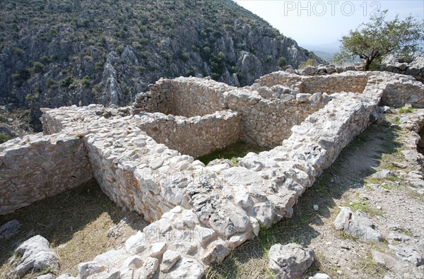 Building Delta at Mycenae, Greece. Artist: Samuel Magal