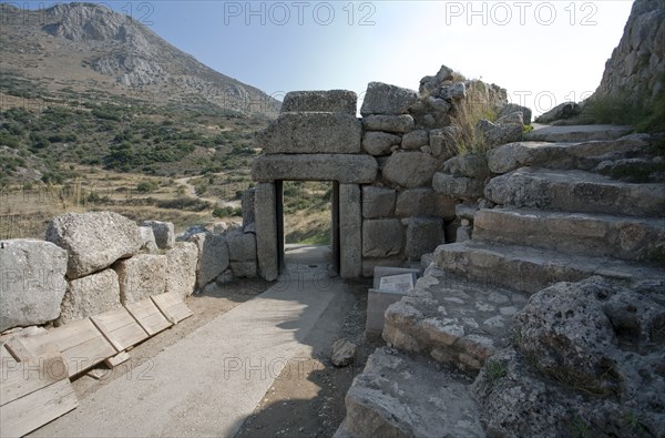 The North Gate (Postern) at Mycenae, Greece. Artist: Samuel Magal