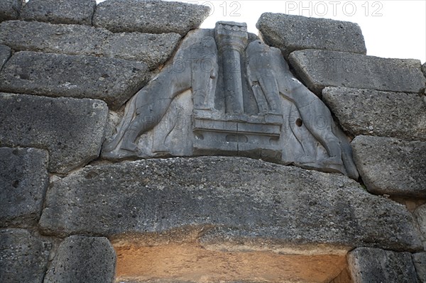 Lion Gate, Mycenae, Greece. Artist: Samuel Magal