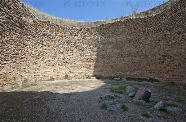 A tholos tomb of Aegisthus, Mycenae, Greece.  Artist: Samuel Magal