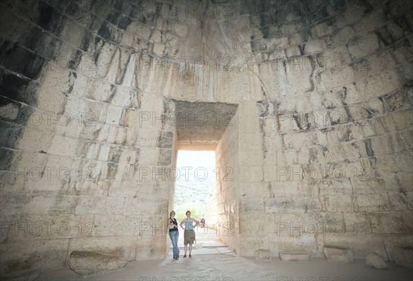 The Treasury of Atreus (Tomb of Agamemnon), Mycenae, Greece. Artist: Samuel Magal