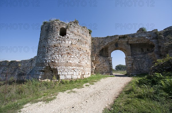 The main gate at Nikopolis, Greece. Artist: Samuel Magal