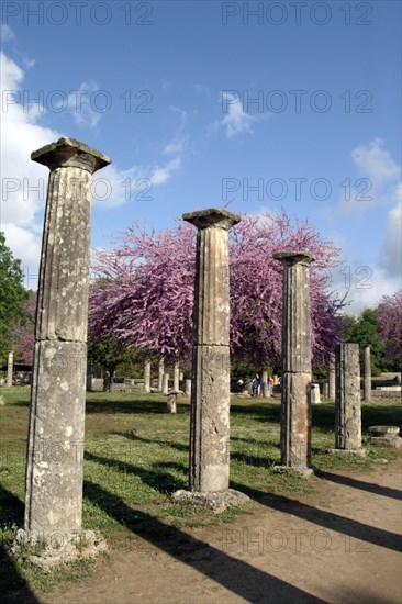 The palaestra at Olympia, Greece. Artist: Samuel Magal