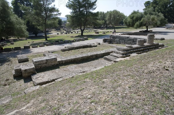 The Temple of The Mother (Metroon) at Olympia, Greece. Artist: Samuel Magal