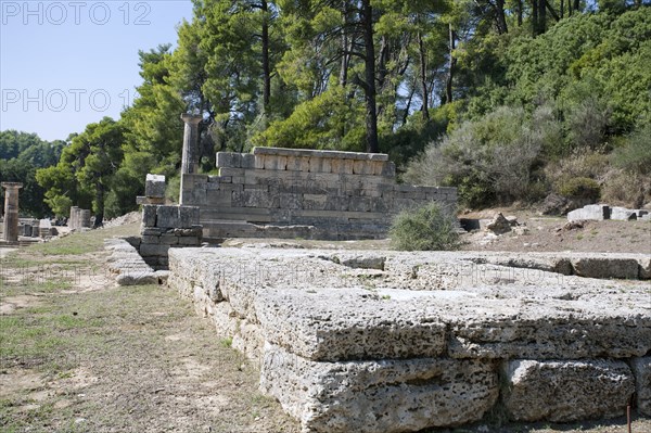 Treasuries in Olympia, Greece. Artist: Samuel Magal