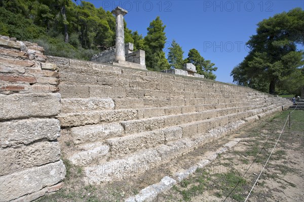 Treasuries in Olympia, Greece. Artist: Samuel Magal