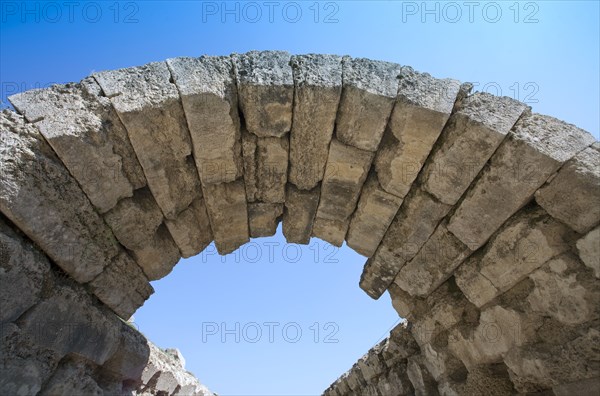 A vaulted passageway linking the stadium to the Altis in Olympia, Greece. Artist: Samuel Magal